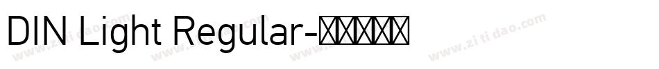 DIN Light Regular字体转换